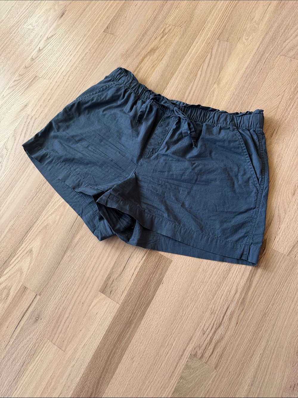 LOFT Navy Blue Elastic-Waist Athletic Short Lightweight Size Large